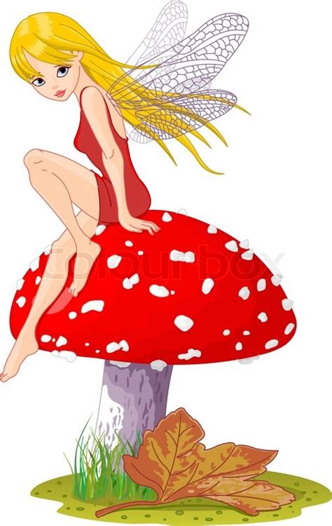 Mushroom Fairy Stock Vector Colourbox