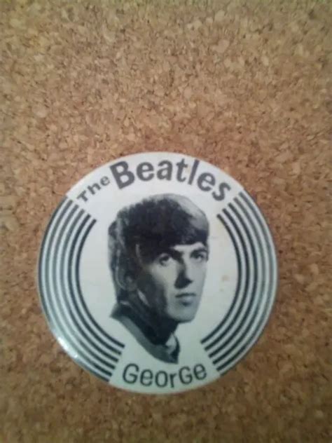 Vintage George Harrison Beatles 1960s Badge 1397 Picclick