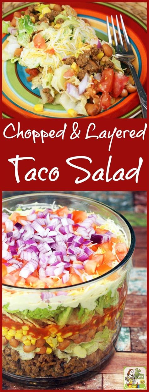 Looking For A Healthy Taco Salad Recipe For Dinner Try This Chopped