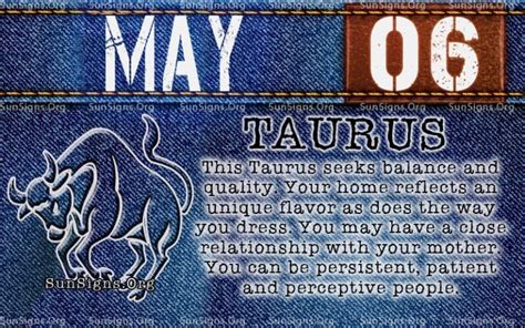 May 6 Zodiac Horoscope Birthday Personality Sunsignsorg Birthday