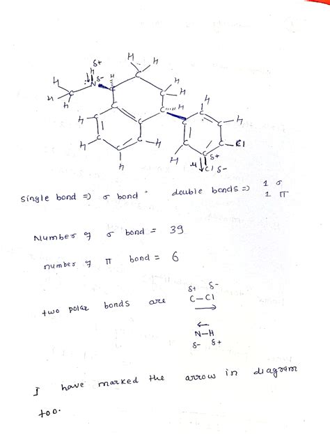 Solved How Many Sigma And Pi Bonds Are In The Molecule Shown Below