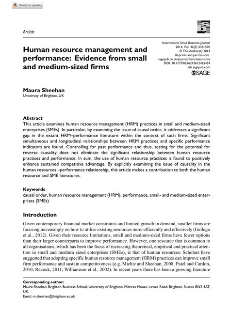 Hr is primarily concerned with the management of people within organizations, focusing on policies and on systems. (PDF) Human resource management and performance: evidence ...