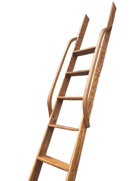 Wood Ladder Loft Ladder Library Ladder Made To Order Etsy Echelle