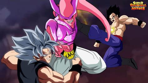 Goku And Gohan Fight To The Death After Majin Buu Absorbs Jabenba Super Dragon Ball Heroes 42