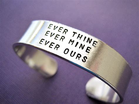 Personalized Bracelet Ever Thine Ever Mine Ever Ours