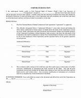 Llc Resolution Form Template Pictures