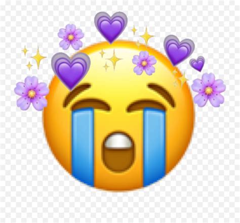Sad Emotions Emojipurple Sticker Crying Emojiemotions With Emojis