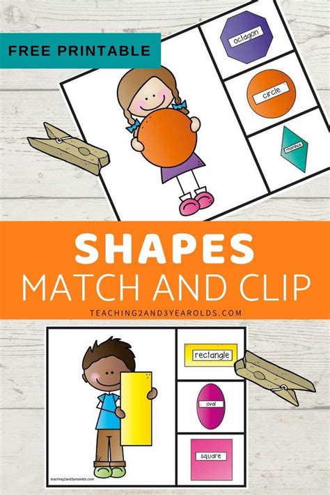 These Free Printable Cards Are A Great Way To Work On Shape Recognition