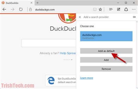 You can easily change the default search engine in the settings. How to Set Default Search Engine in Microsoft Edge