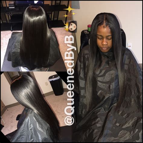 Middle Part Sew In With Leave Out Straight Hair Heat Exchanger Spare
