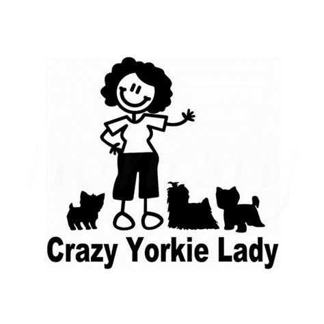 Cartoon Character Modeling Crazy Lady Funny Car Sticker For Window Motorcycles Laptop Car