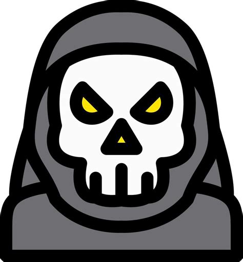 Grim Reaper Line Filled Icon 9168081 Vector Art At Vecteezy