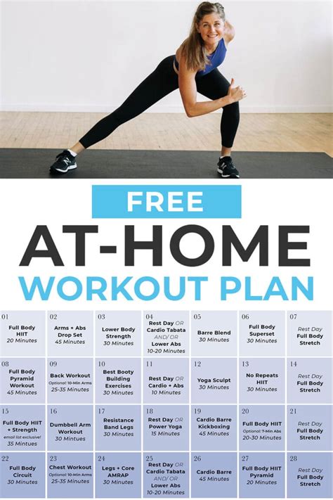 Day Workout Plan Home Workout Routine Nourish Move Love
