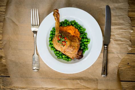 Duck With Sweet Potato And Garlic Peas Recipe Super Easy Duck Recipes