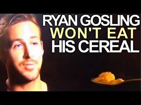 Ryan Gosling Finally Eats His Cereal Rest Well Ryan Mchenry Arts