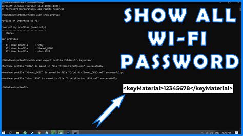 Cmd Find All Wi Fi Passwords With Only 1 Command Windows 10 11