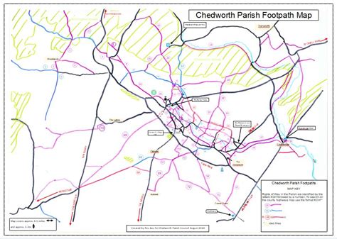 Footpath Map Chedworth Parish Council