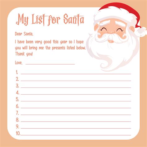 Best Santa Christmas Wish List Printable Pdf For Free At Printablee