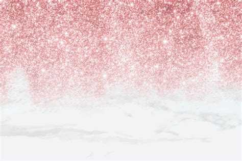 Pink Glittery Pattern On White Marble Background Vector Premium Image By N
