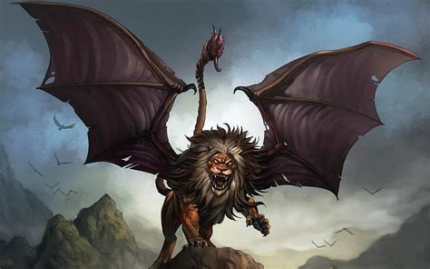 Mythological Lions Manticore