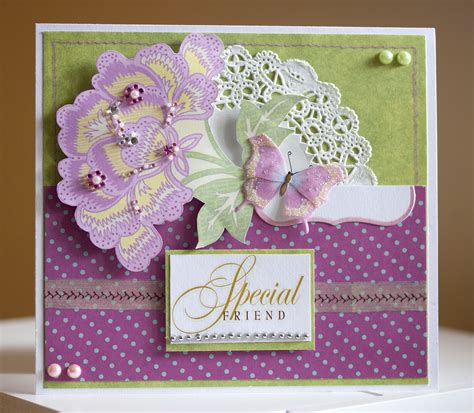 When you design your greeting cards, you have control over the look and sentiment so that your card delivers just the right message. Paper Fun: Special friend and birthday cards