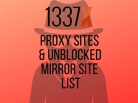 Filterbypass is another best site in the list of best proxy sites for anonymous surfing on the internet. 10 Working 1337x Torrent Proxy Sites & Unblocked Mirror ...