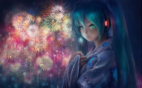 Girl And Fireworks Wallpapers And Images Wallpapers