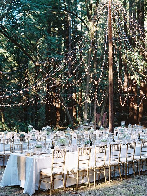 10 Waterfall String Light Wedding Decoration Ideas - Mrs to Be