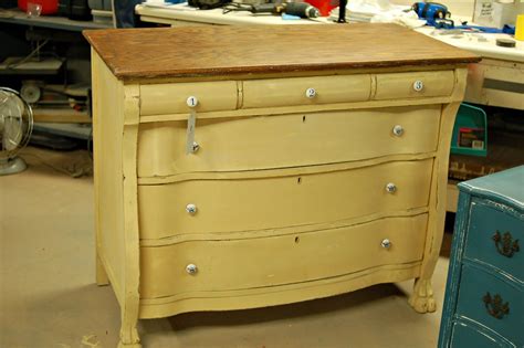 Miss Mustard Seed Yellow Painted Furniture Distressed Furniture