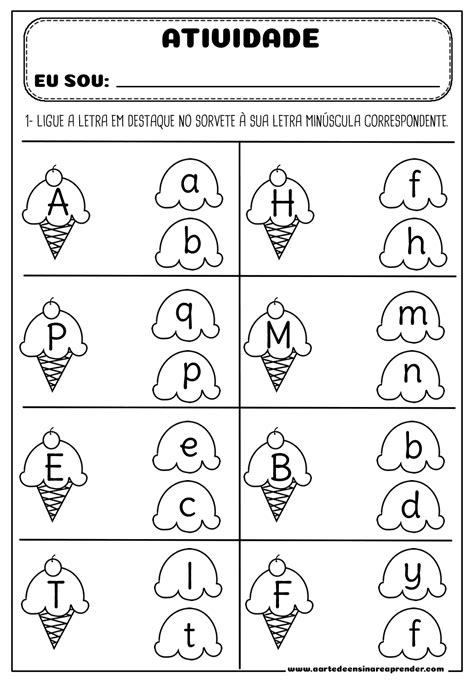 Atividade Pronta Alfabeto MaiÚsculo E MinÚsculo A Arte De Ensinar E