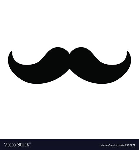 Mustache Icon Men Symbol Design Royalty Free Vector Image