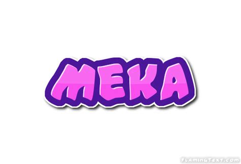 Meka Logotipo Ferramenta De Design De Nome Grátis A Partir De Texto