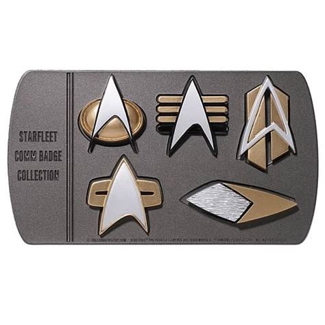 Star Trek Federation Communicator Badge Set Roddenberry Star Trek