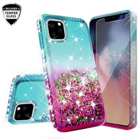 Compatible For Apple Iphone 11 Case With Tempered Glass Screen