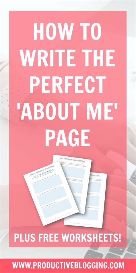 How To Write The Perfect ‘about Me Page For Your Blog Productive