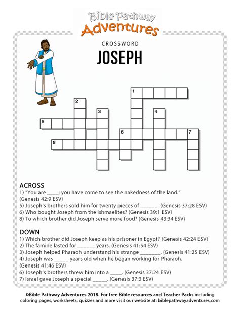 Joseph Interactive Crossword By Thomas Joseph Joseph Interactive