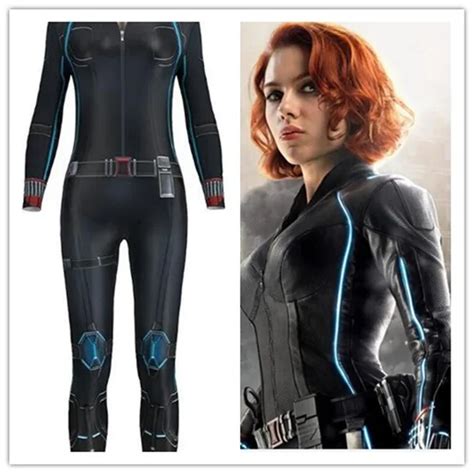 Avengers Infinity War Black Widow Catsuit Cosplay Costumes 3d Printing Adult Girls Sexy
