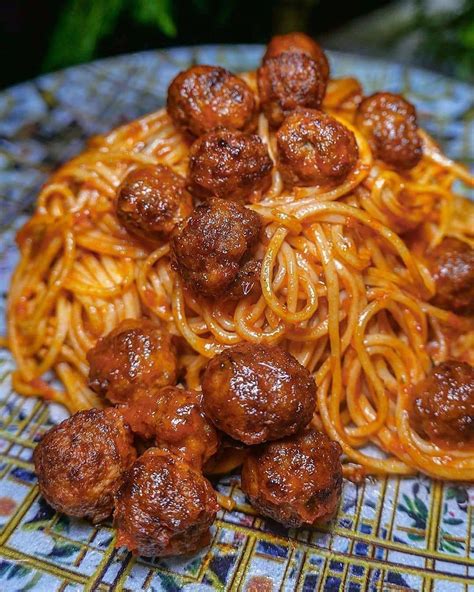 Usafoodaddict On Instagram Spaghetti And Meatballs 🍝 Double Tap
