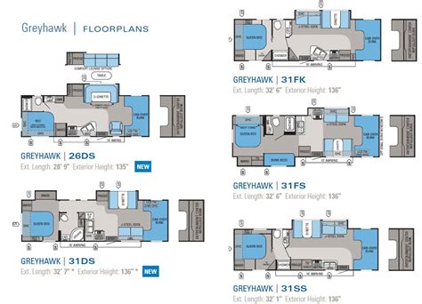 Jayco Greyhawk Class C Motorhome Floorplans Large Pic