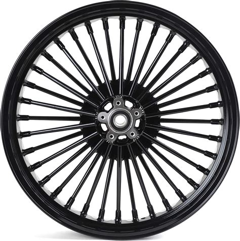 Wheels Motorcycle Gloss Black Tarazon 21x35 Fat King Spoke Front Wheel
