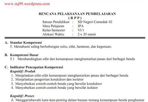 Sudah punya contoh rpp 1 lembar guru sd revisi 2020 sesuai edaran mendikbud nomor 14 tahun 2019 ? RPP dan Silabus PLPG untuk Guru Kelas SD | NQ-99
