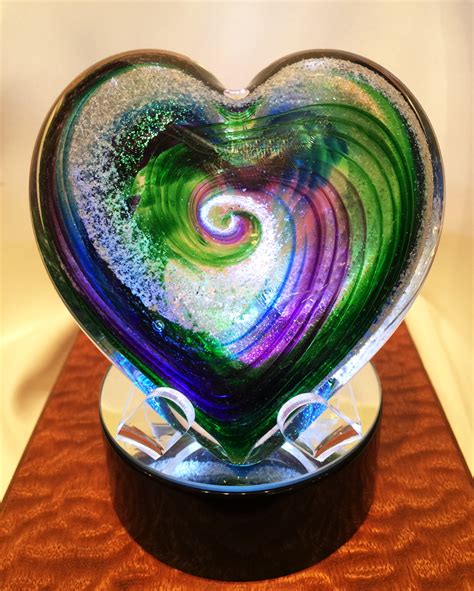 Memorials By Artful Ashes Cremation Glass Art Blown Glass Art Hand Blown Glass Art