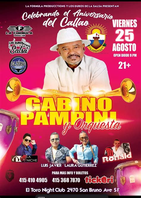 Gabino Pampini Y Orquesta En Vivo Celebrando El Aniversario Del Callao