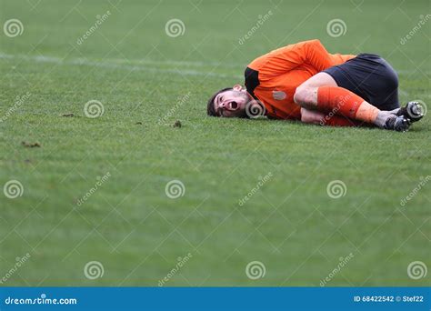 Injured Football Player Editorial Photography Image Of Valentin 68422542