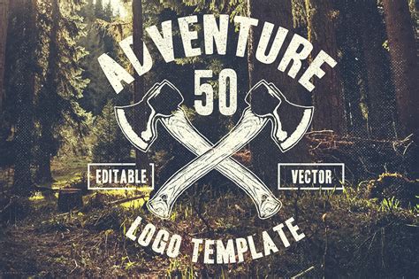50 Retro Adventure Logo ~ Logo Templates On Creative Market