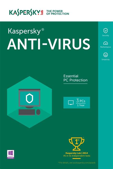 Get 50% discount on kaspersky antivirus software for windows pc, laptops and tablets. Kaspersky Anti-Virus 2017- 4 Users Software Package - Wootware