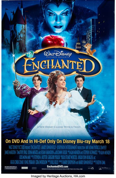Enchanted Movie Dvd Promo Posters Group Of 2 Walt Disney Lot
