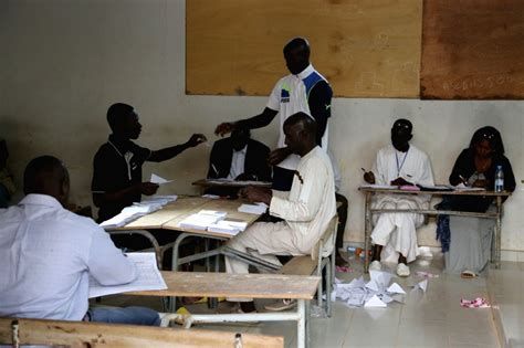 Senegal Dakar Presidential Election Ballot Counting