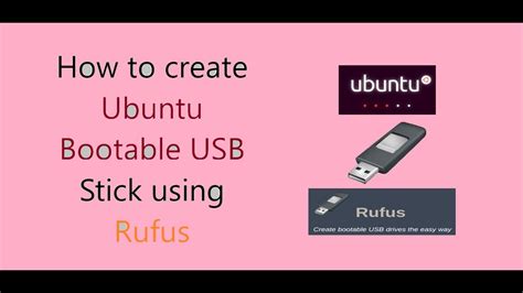 How To Create Ubuntu Installation USB Stick Bootable USB Using Rufus YouTube