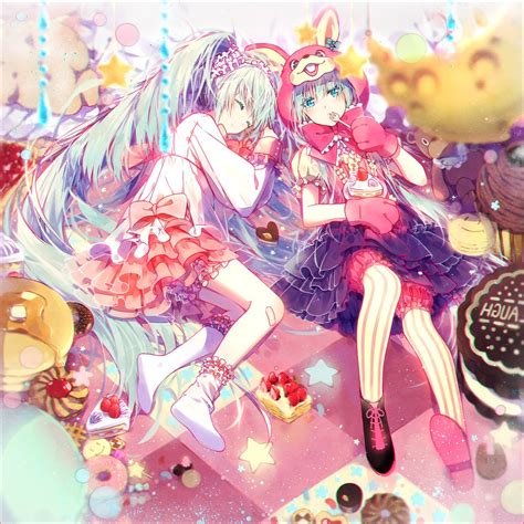 fond d écran illustration anime filles anime robe mangaka 1500x1500 px gâteaux 1500x1500